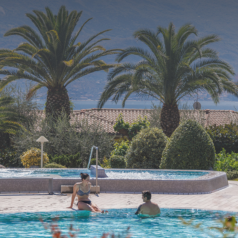 Park Hotel Imperial, the infinity pool, with warm water and lake views
