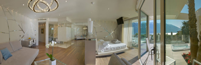 deluxe suite , 70 mq luminosi di spazio per un soggiorno di relax al Park Hotel Imperial